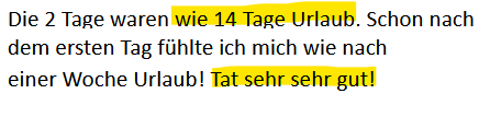 Wie 14 Tage Urlaub